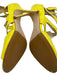 Jimmy Choo Shoe Size 39 Yellow Patent Leather Strappy Back Zip Heel Sandals Yellow / 39