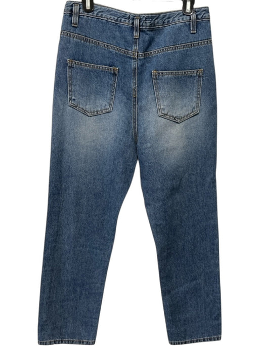 The Frankie Shop Size S/M Medium Wash Cotton Blend Zip Fly Straight Leg Jeans Medium Wash / S/M