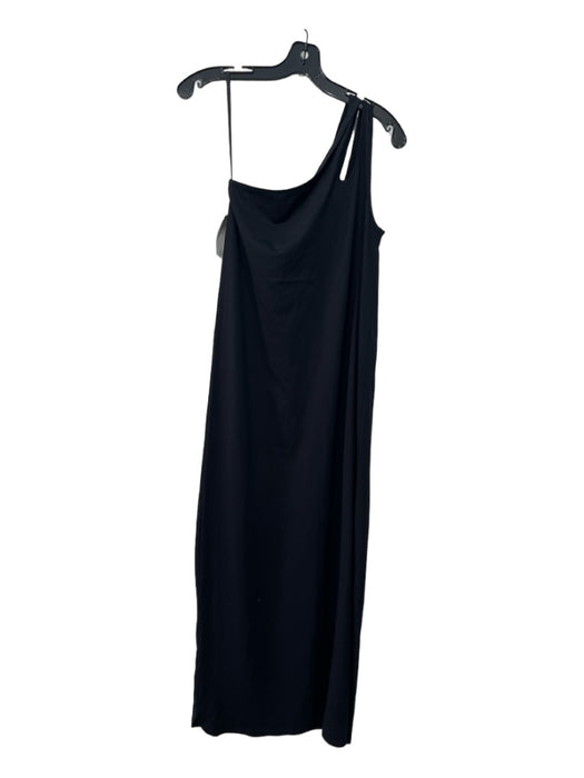 Loulou Studio Size S Black Cotton Sleeveless One Shoulder Maxi Dress Black / S