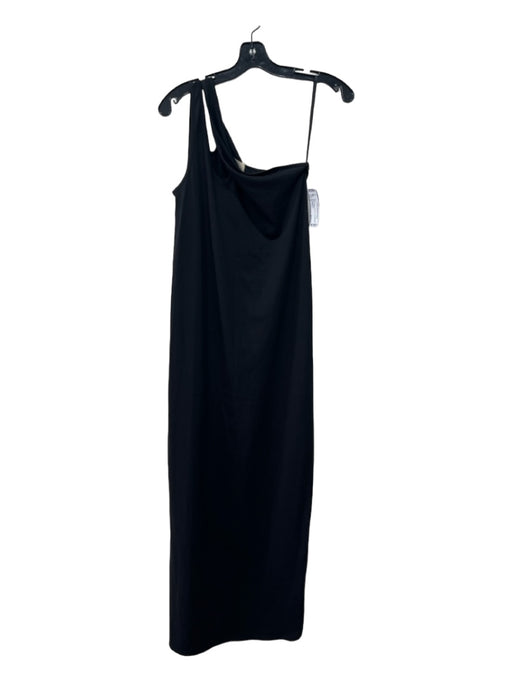 Loulou Studio Size S Black Cotton Sleeveless One Shoulder Maxi Dress Black / S