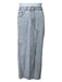 Dries Van Noten Size 38 Light Wash Cotton Blend Denim Front Slit Maxi Skirt Light Wash / 38