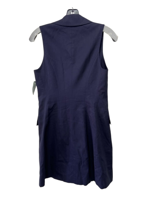 A.L.C. Size 4 Navy Viscose Blend Pockets Vest Dress Navy / 4