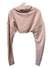 Alo Size XS/S Light Pink Cotton Blend Sweatshirt Turtle Neck Cropped Sweater Light Pink / XS/S