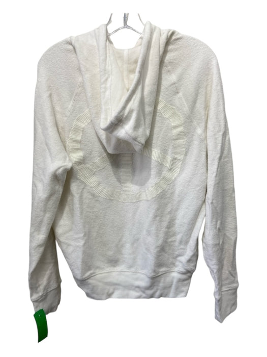 Spirtual Gangster Size Small Off White Cotton Blend Long Sleeve Hoop Sweater Off White / Small