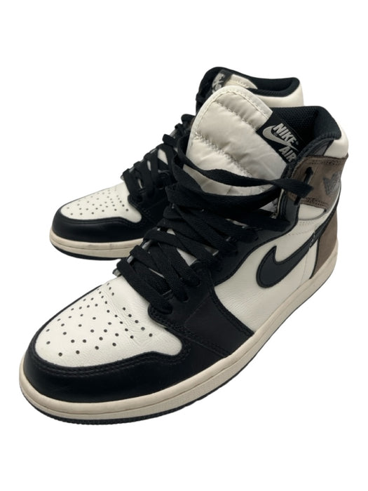 Nike Shoe Size 9 White, Gray & Black Leather Logo High Top Lace Up Sneakers White, Gray & Black / 9