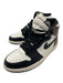 Nike Shoe Size 9 White, Gray & Black Leather Logo High Top Lace Up Sneakers White, Gray & Black / 9