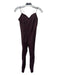 Nike Size S Brown Nylon Blend Strap Detail Ribbed Detail Ankle Length Jumpsuit Brown / S