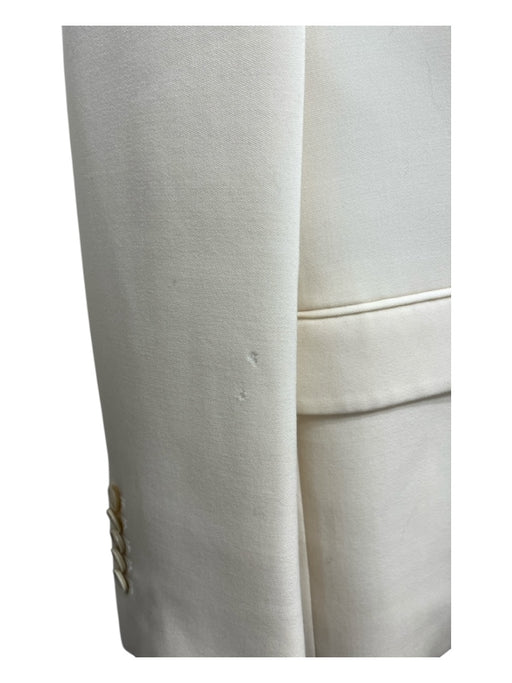 Wardrobe.NYC Size XS Ivory Wool Double Breast Long Sleeve Jacket Oversize Blazer Ivory / XS