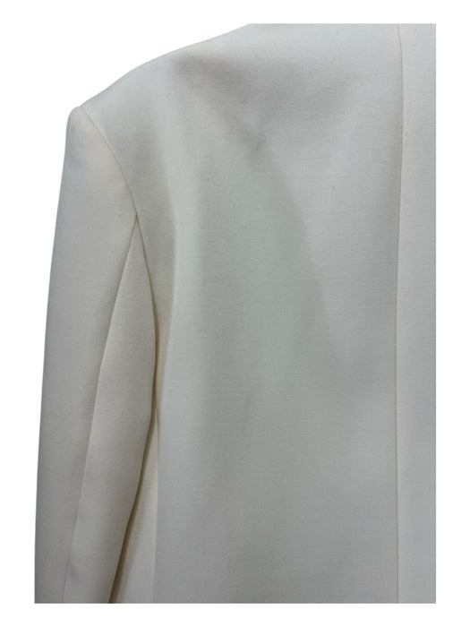 Wardrobe.NYC Size XS Ivory Wool Double Breast Long Sleeve Jacket Oversize Blazer Ivory / XS