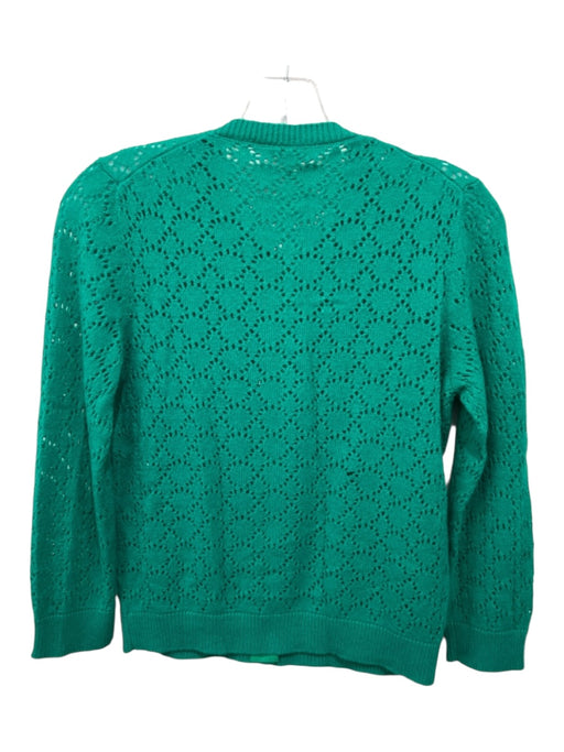 Marc Jacobs Size Small Green Cashmere Knit Buttons Long Sleeve Cardigan Sweater Green / Small