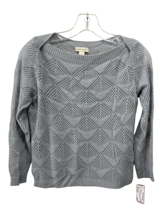 Marc Jacobs Size Small Light Gray Cashmere Knit Long Sleeve Top Sweater Light Gray / Small