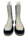 Bottega Veneta Shoe Size 39 Off White & Black Leather Elastic Calf High Boots Off White & Black / 39