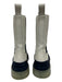 Bottega Veneta Shoe Size 39 Off White & Black Leather Elastic Calf High Boots Off White & Black / 39
