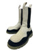 Bottega Veneta Shoe Size 39 Off White & Black Leather Elastic Calf High Boots Off White & Black / 39