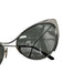 Tom Ford Silver Metal Dark Tint Mirrored Cat Eye Sunglasses Silver