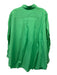 Frankie Shop Size Est. XS/S Green Cotton Button Down Collared Long Sleeve Top Green / Est. XS/S