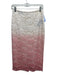 Burberry Prorsum Size 40/S Pink & Cream Ombre Lace Pencil Knee length Skirt Pink & Cream / 40/S