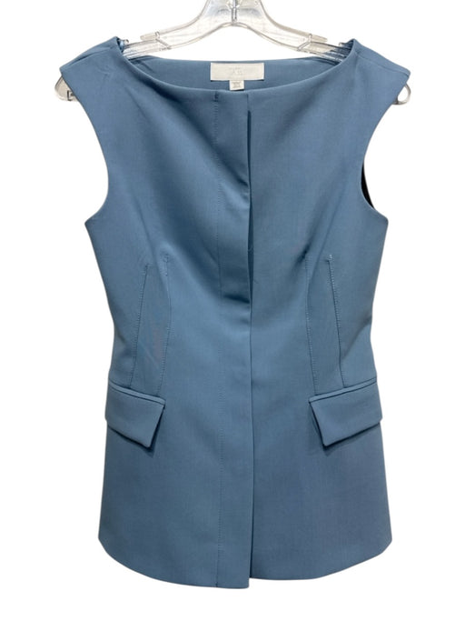 Zara Size XS Slate Blue Polyester Blend Vest Sleeveless Trouser Pants Set Slate Blue / XS