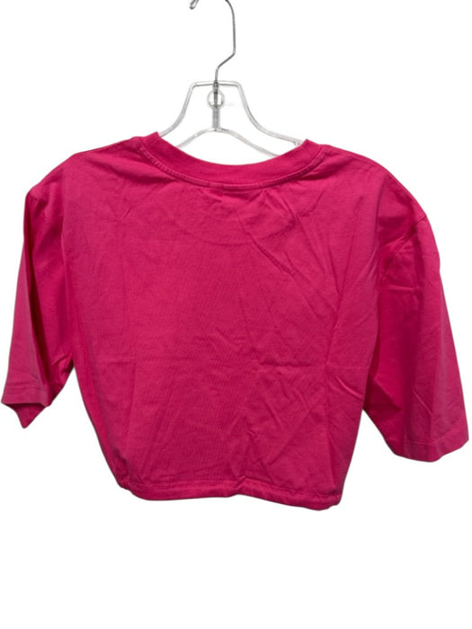 Les Girls Les Boy Size Small Pink Cotton Short Sleeve Drawstring Short Set Pink / Small