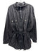PE Nation Size S Black Polyester Blend Zip Front Hooded Drawstring Waist Jacket Black / S