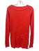 We The Free Size XS Hot Orange Cotton Blend Waffle Knit Long Sleeve Long Top Hot Orange / XS