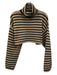 Frankie Shop Size XS/S Beige & Black Wool Blend Stripe Long Sleeve Sweater Beige & Black / XS/S