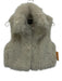 Zara Size XS Cream Polyester Blend Faux Fur Vest Cream / XS