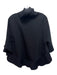 See By Chloe Size M Black Cotton & Modal Turtleneck Poncho Sweater Black / M