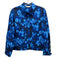 Ulla Johnson Size 6 Blue Multi Cotton Long Sleeve Abstract Print Blouse Top Blue Multi / 6