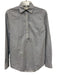 Ann Mashburn Size S White & Navy Cotton Long Sleeve dots 1/2 Button Top White & Navy / S