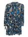 Ulla Johnson Size 6 Blue, Black, White Cotton Blend Long Sleeve Floral Dress Blue, Black, White / 6