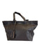 Loxwood Dark Brown Leather Pebbled Contrast Stitch Tote Tassel Detail Bag Dark Brown