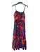 Farm Rio Size M Pink & Multi Cotton Floral Sleeveless Midi Bird Detail Dress Pink & Multi / M