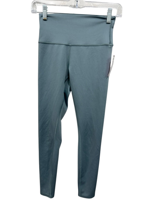 Alo Size S Dusty Blue Nylon Cropped Leggings Dusty Blue / S