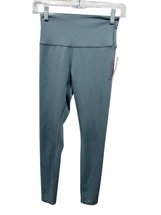 Alo Size S Dusty Blue Nylon Cropped Leggings Dusty Blue / S