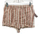 Reformation Size M Pink & White Tencel Elastic Waist Striped Button Up Short Set Pink & White / M