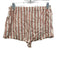 Reformation Size M Pink & White Tencel Elastic Waist Striped Button Up Short Set Pink & White / M
