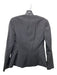 Theory Size 00 Black Wool Blend Collarless Long Sleeve Blazer Jacket Black / 00