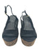Gucci Shoe Size 35.5 Black & Brown Cork Suede Open Toe Platform Slingback Pumps Black & Brown / 35.5