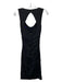 Nicole Miller Size XS/P Black Ruched Sleeveless Knee Length Dress Black / XS/P