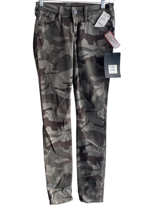 True Religion Size 24 Brown & Gray Cotton Camo Mid Rise 5 Pocket Skinny Jeans Brown & Gray / 24
