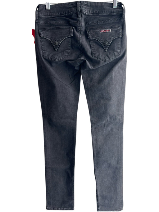 Hudson Size 24 Black Wash Cotton Mid Rise 5 Pocket Zip Fly Skinny Jeans Black Wash / 24
