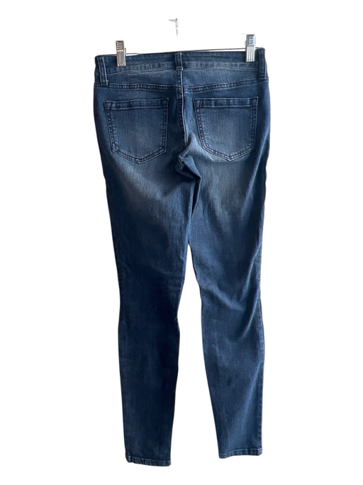 Aqua Size 25 Medium & Dark Wash Cotton Mid Rise 5 Pocket Skinny Modo Jeans Medium & Dark Wash / 25