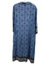 Elizabeth James the Label Size M Blue & Multi Cotton Printed 3/4 Sleeve Dress Blue & Multi / M