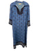 Elizabeth James the Label Size M Blue & Multi Cotton Printed 3/4 Sleeve Dress Blue & Multi / M