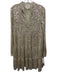 Sail To Sable Size M Cream White Polyester Blend Fully Sequined V Neck Dress Cream White / M