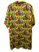 Emily McCarthy Size M Yellow & Multi Cotton Blend Flora & Fauna Big Cats Dress Yellow & Multi / M