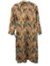 Holly Shae Design Size L/XL White, Brown & Multi Cotton Blend Bird Print Dress White, Brown & Multi / L/XL