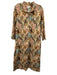Holly Shae Design Size L/XL White, Brown & Multi Cotton Blend Bird Print Dress White, Brown & Multi / L/XL