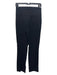 Tyler Boe Size 4 Black Rayon Pull on High Rise Straight Ankle Slits Pants Black / 4